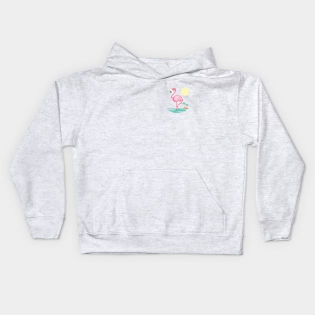 Flamingo Kids Hoodie by SoBetty